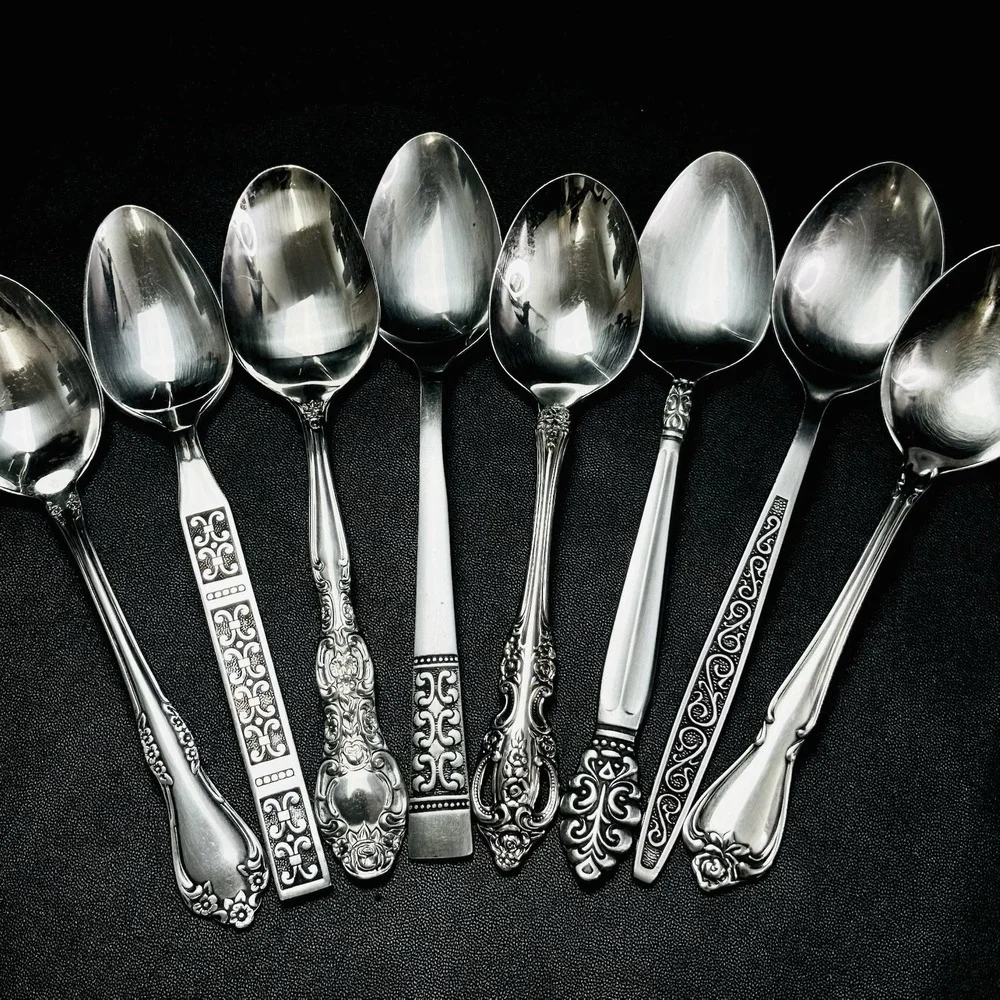 40 Vtg Stainless Flatware Mismatched Japan EKCO National Interpur Oneida Mixed